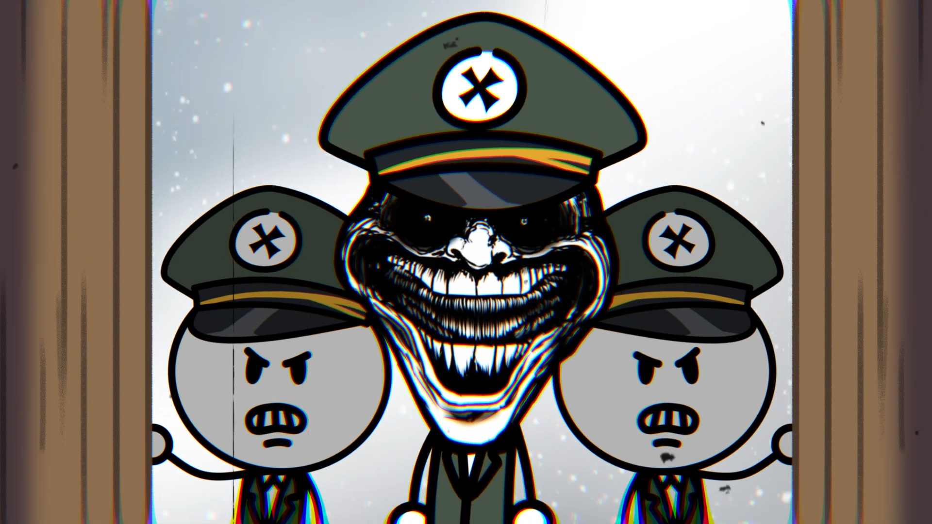 Troll face style animation